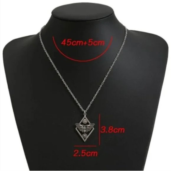 💚 2 for $20 💚 Celestial Butterfly / Moth Sun & Moon Necklace - Picture 5 of 7